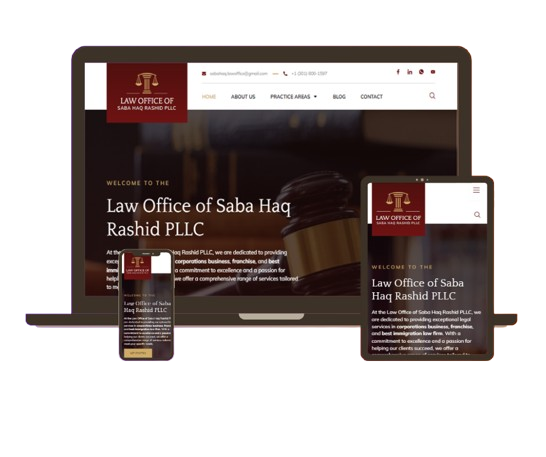 Professional WordPress web design layout